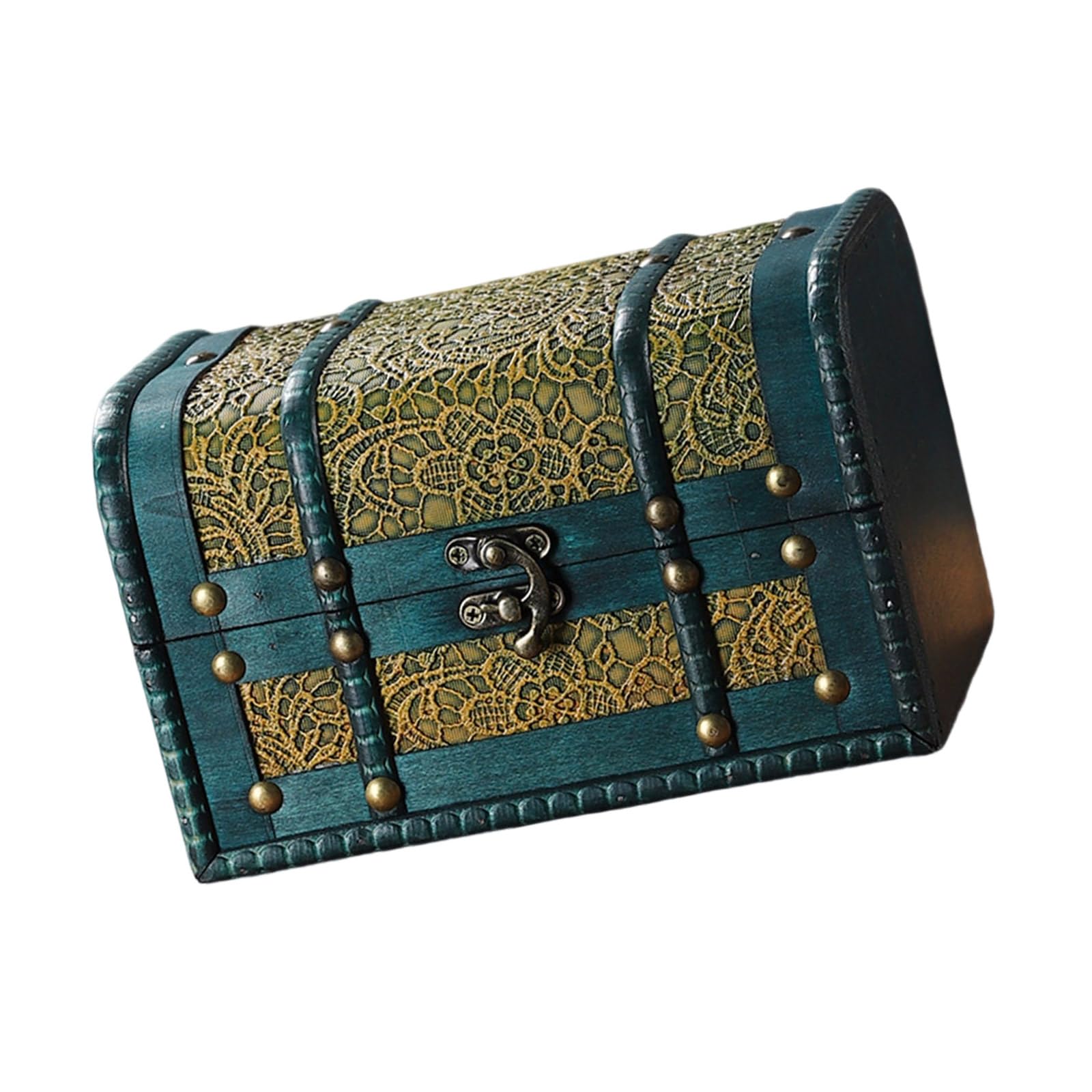 Mekalero C Wooden Keepsakes Box With Locking Lid Storage Ontainer For Jewelry Storage And Decorative Home Use Vintage Wooden Box For Home Decors