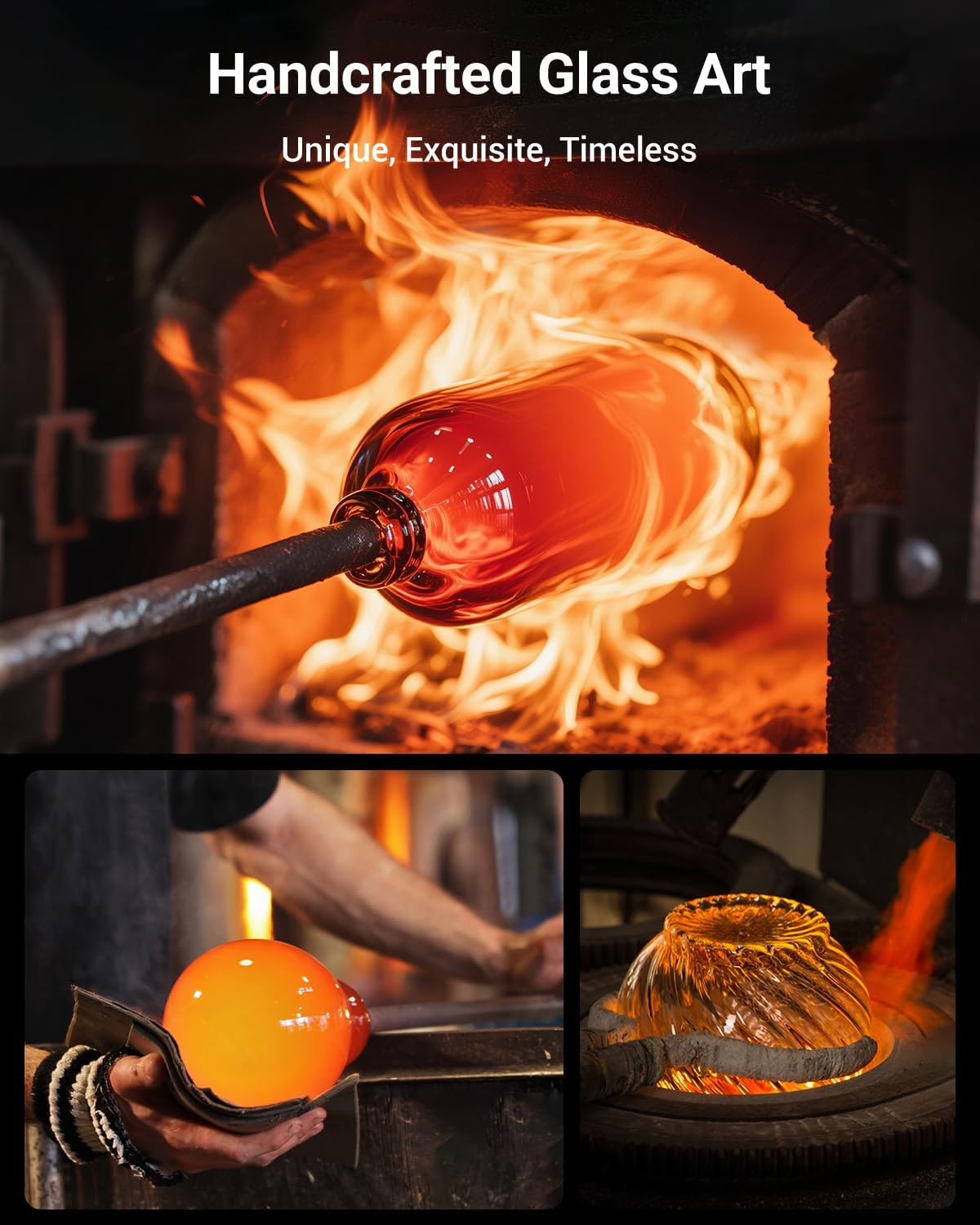 Solar Hummingbird Feeder - 49 fl.oz Hand Blown Glass Color Changing - 7 Feeding Ports with Perch - Never Leak - Perfect Hummingbird Feeder - Image 7