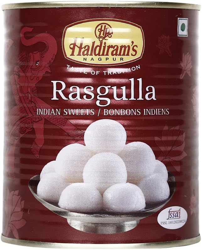 Haldiram's Nagpur Rasgulla Tin, 500Gram
