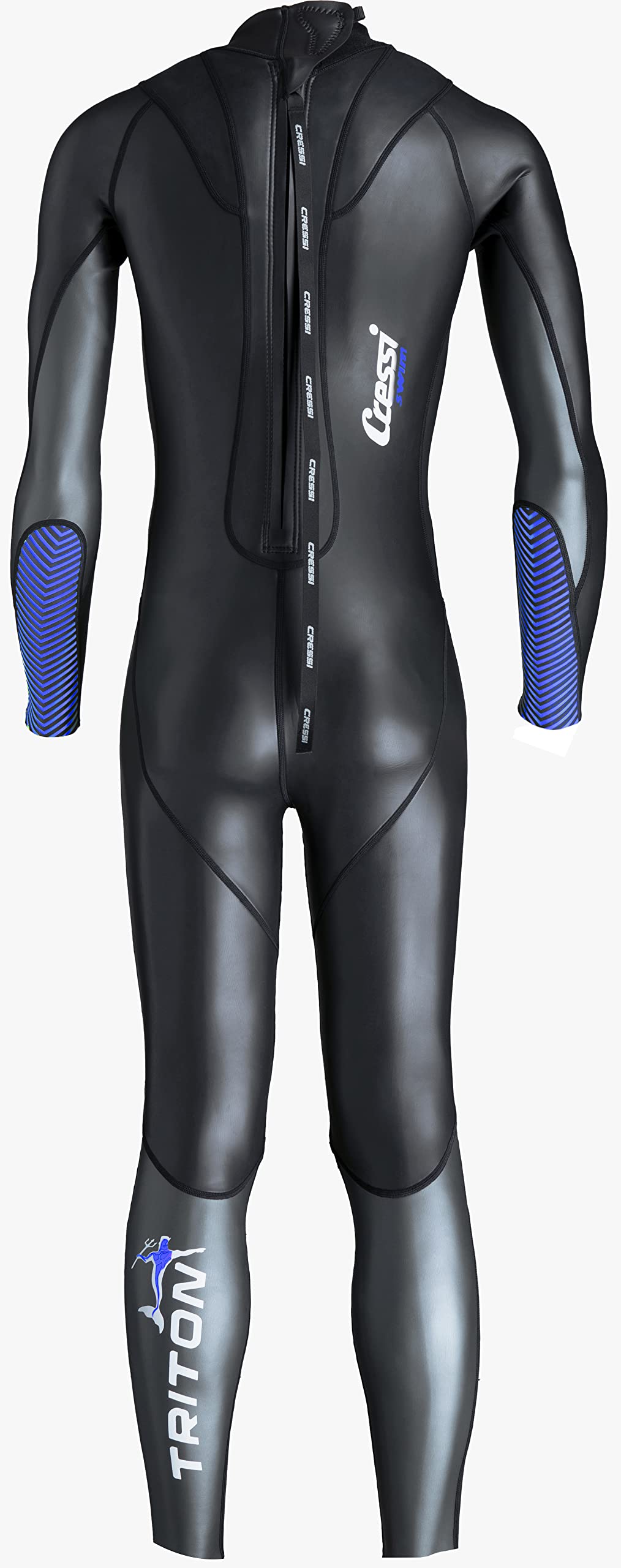 Cressi Triton Man all in One Swim Wetsuit 1.5mm, Muta Uomo Monopezzo da Nuoto, Neoprene Alta Densita Glide Skin