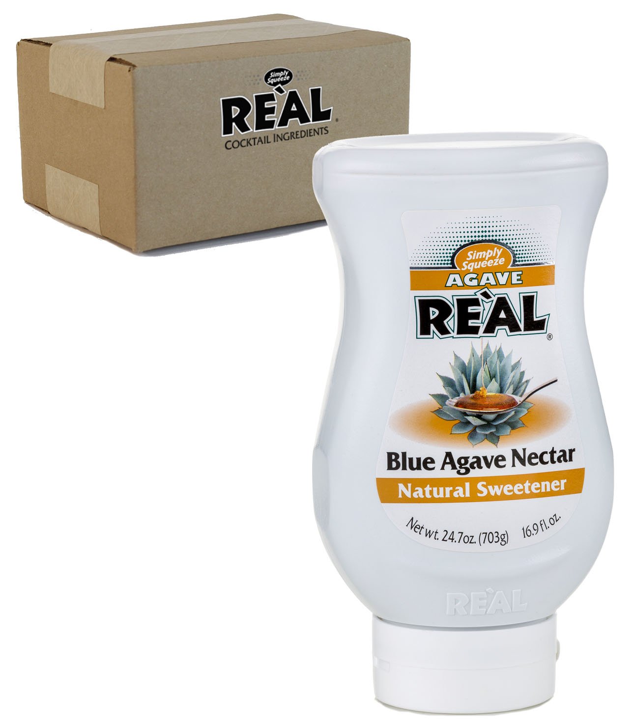 Agave Reàl, Blue Agave Nectar, 16.9 FL OZ Squeezable