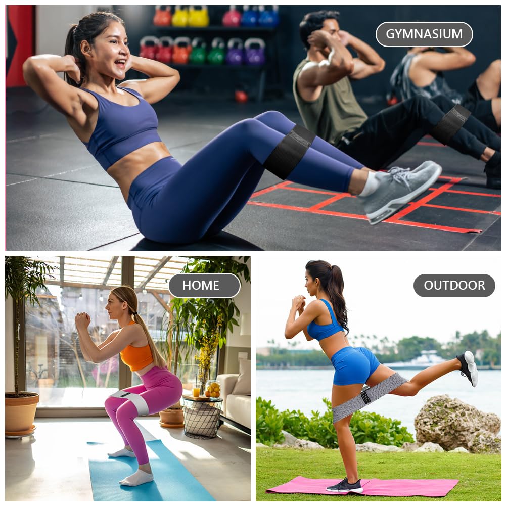Flintronic Elastici Fitness, Bande Elastiche Fitness, Bande di Resistenza Fitness con 3 Livelli di Resistenza, Fasce Elastiche Fitness, Bande Elastiche Fitness per Crossfit, Yoga, Pilates