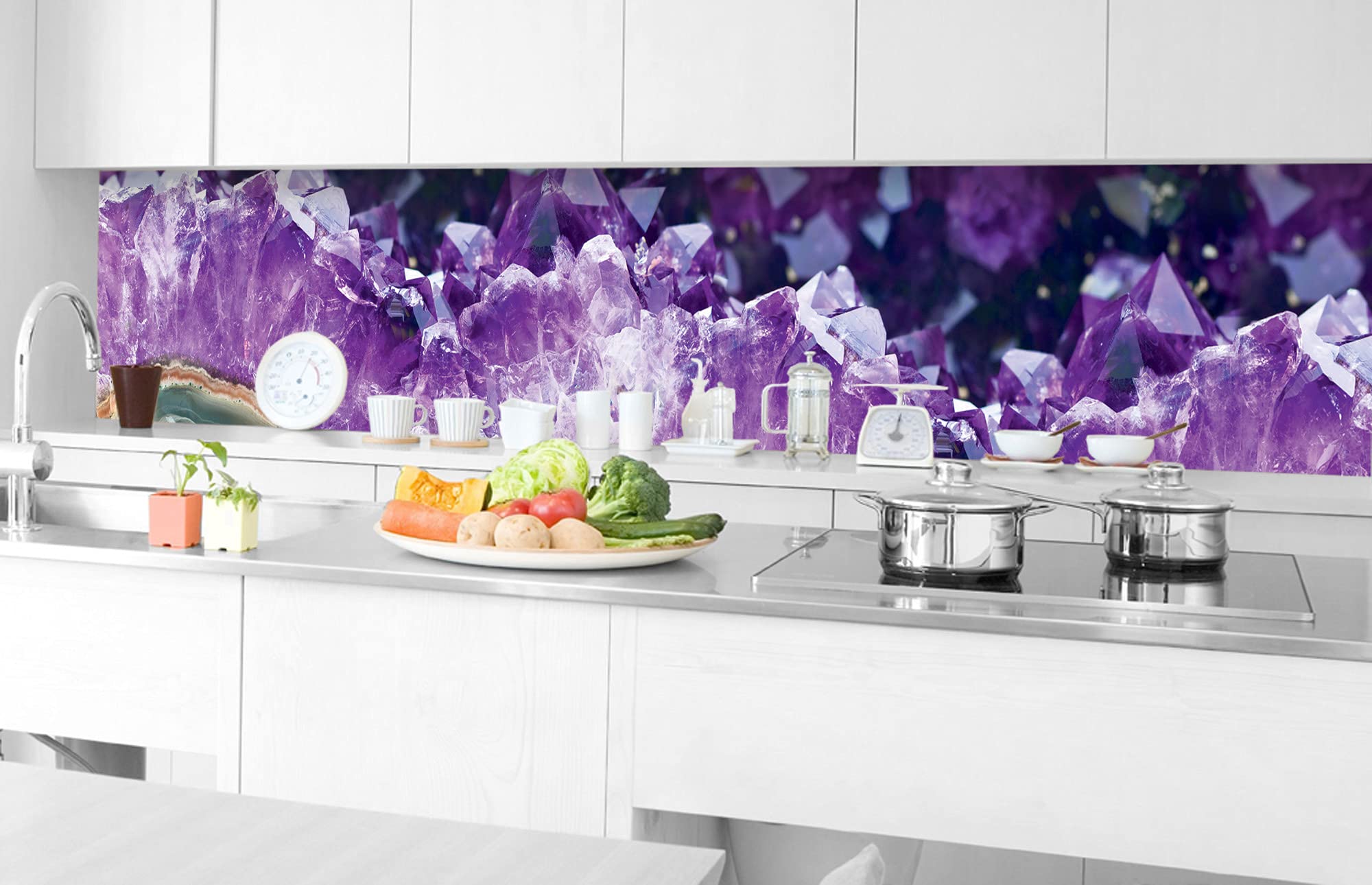 Zelfklevende Achterwand Fruitige mandarijnen - UN Designs