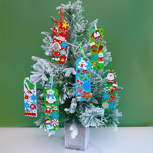 Miniatura 4 de Winlyn 36 juegos de manualidades de Navidad, manualidades de invierno, adornos de Navidad, juegos de arte de muñeco de nieve, reno, pino, pingüino,