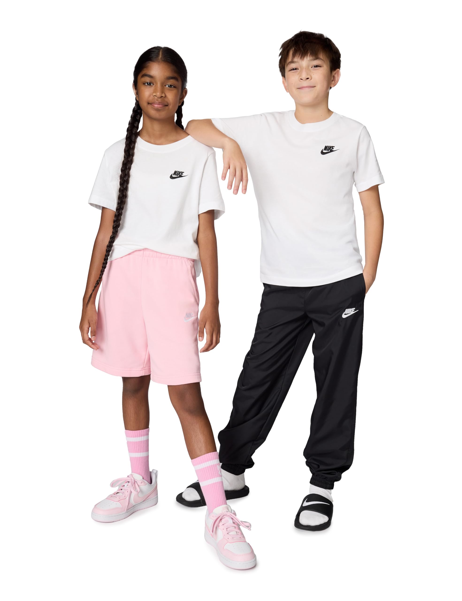 Nike White K Nsw Tee Emb Futura Lbr T-Shirt