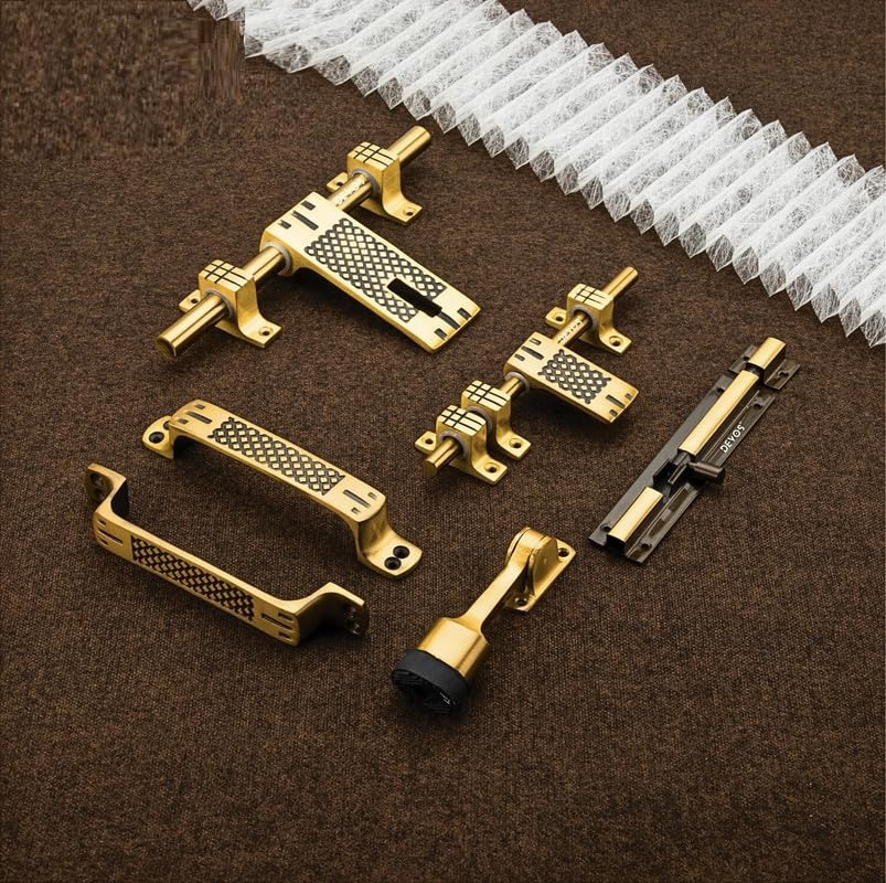 Peelite Aluminium Single Door Fitting Accessories Full Set/Kit [1 Aldrop, 1 Latch, 2 Handles, 1 Tower Bolt and 1 Door Stopper,10 Inch,Antique [ DK-03 ] ] (B0D78FXG4M) Amazon Price History, Amazon Price Tracker
