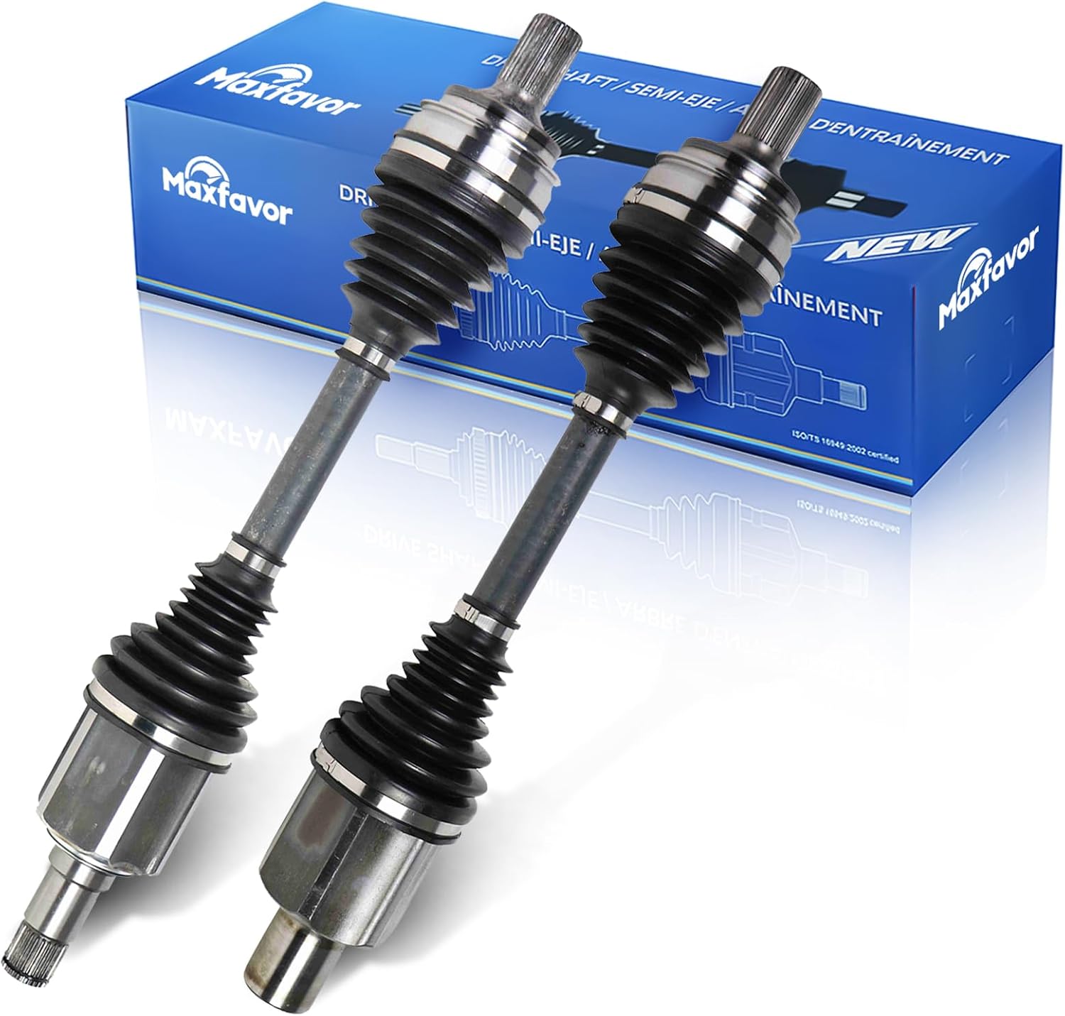 Maxfavor CV Axle Front AWD Fit for Mercedes-Benz 2015-2017 C300 Axle 2.0L Sedan Coupe Convertible, 2015 C400 Axle Sedan / 2016 C450 Axle AMG Sedan 3.0L, 4Matic Turbo CV Joint Axle Shaft Assembly Front