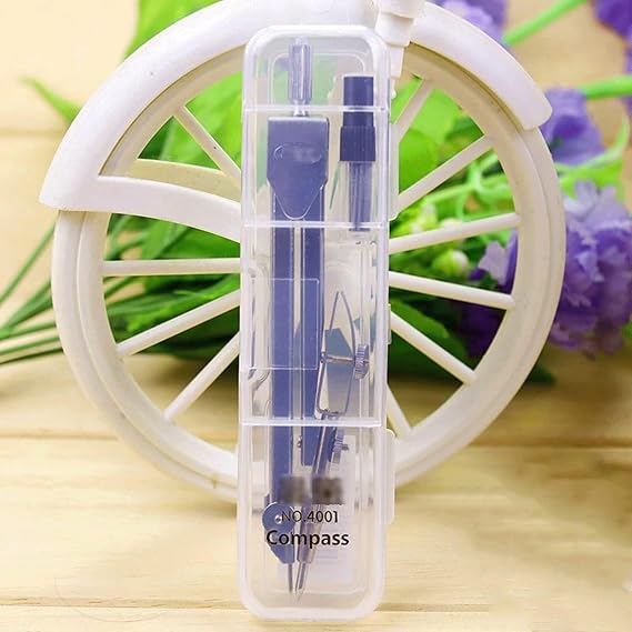 Metal Geometry Compass Set,Geometry Kit Professional Drafting Tool with Lead Refills and Case for School Students Architects Drawing