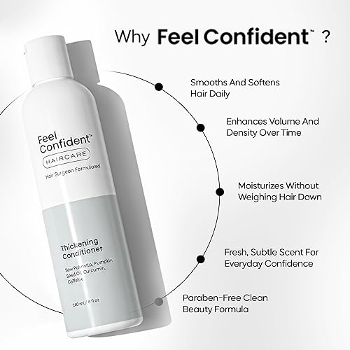 Miniatura 5 de Acondicionador espesante para el cuidado del cabello para hombres y mujeres con cabello fino o adelgazante – cirujano capilar formulado con semillas