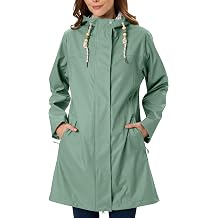 Raincoat Women's Transition Jacket PU Waterproof Women Rain Jacket Long Parka Rain Parka with Hood Outdoor S-3XL