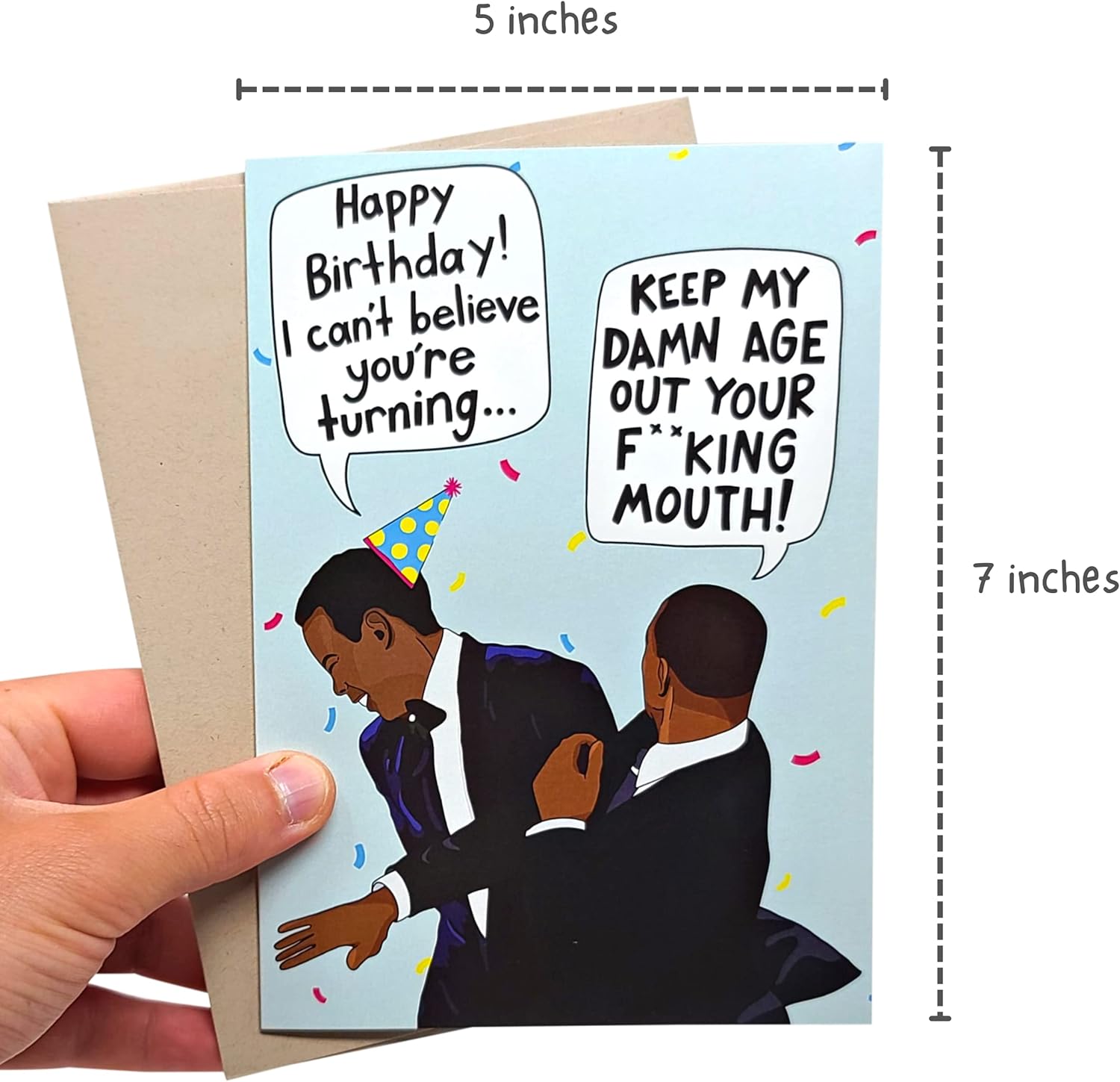 Happy Birthday Funny Woman Meme Amazon.com : Sleazy Greetings Funny Birthday Card Meme For Him Her Men Women  | Keep My Age Out Your Mouth Slap | Will Smith Slaps Chris Rock Happy  Birthday Card : Office Products