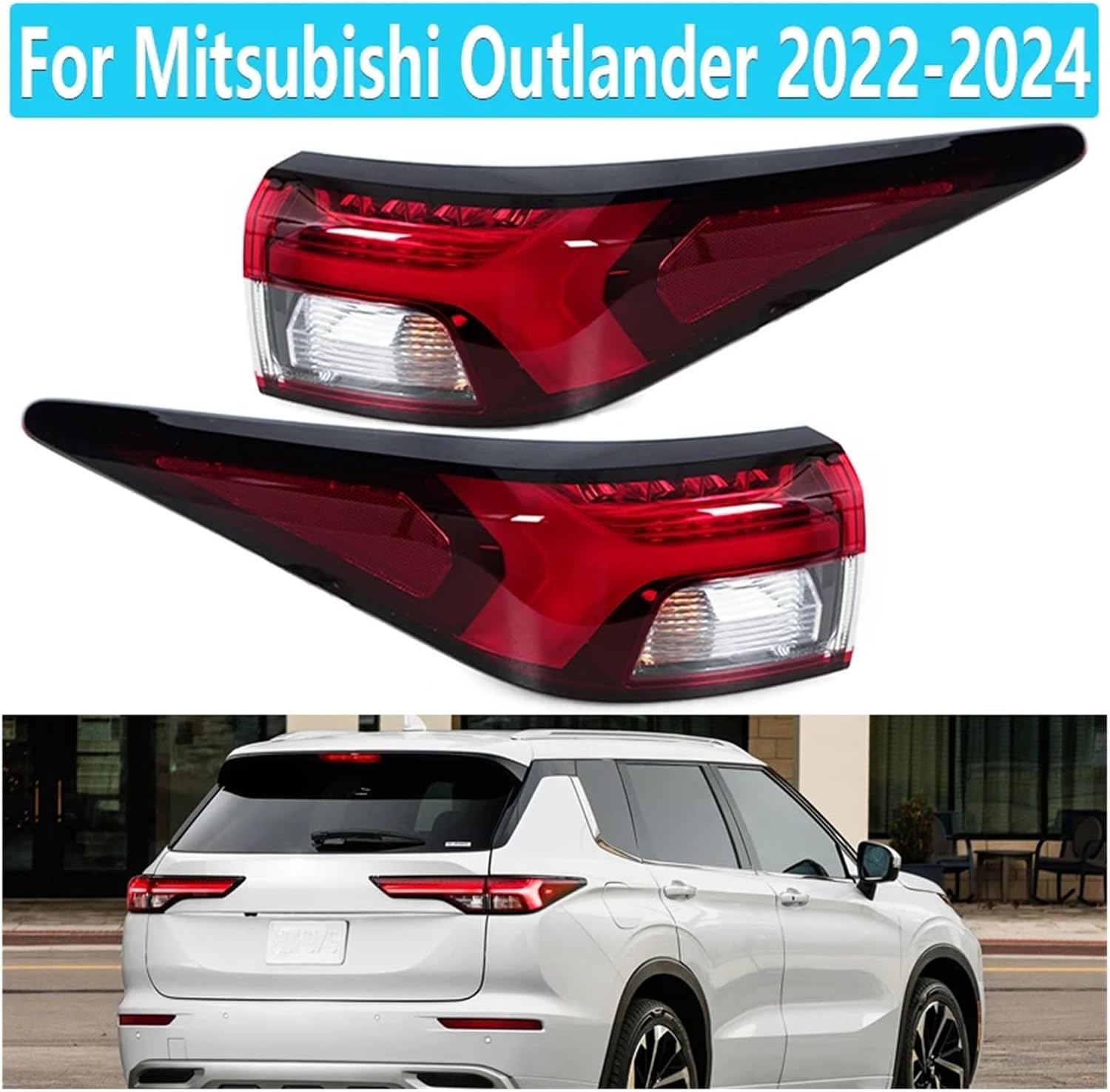 アウトランダー右側テールランプ 左側/右側テールランプ三菱アウトランダー Phev 2013 2014 2015