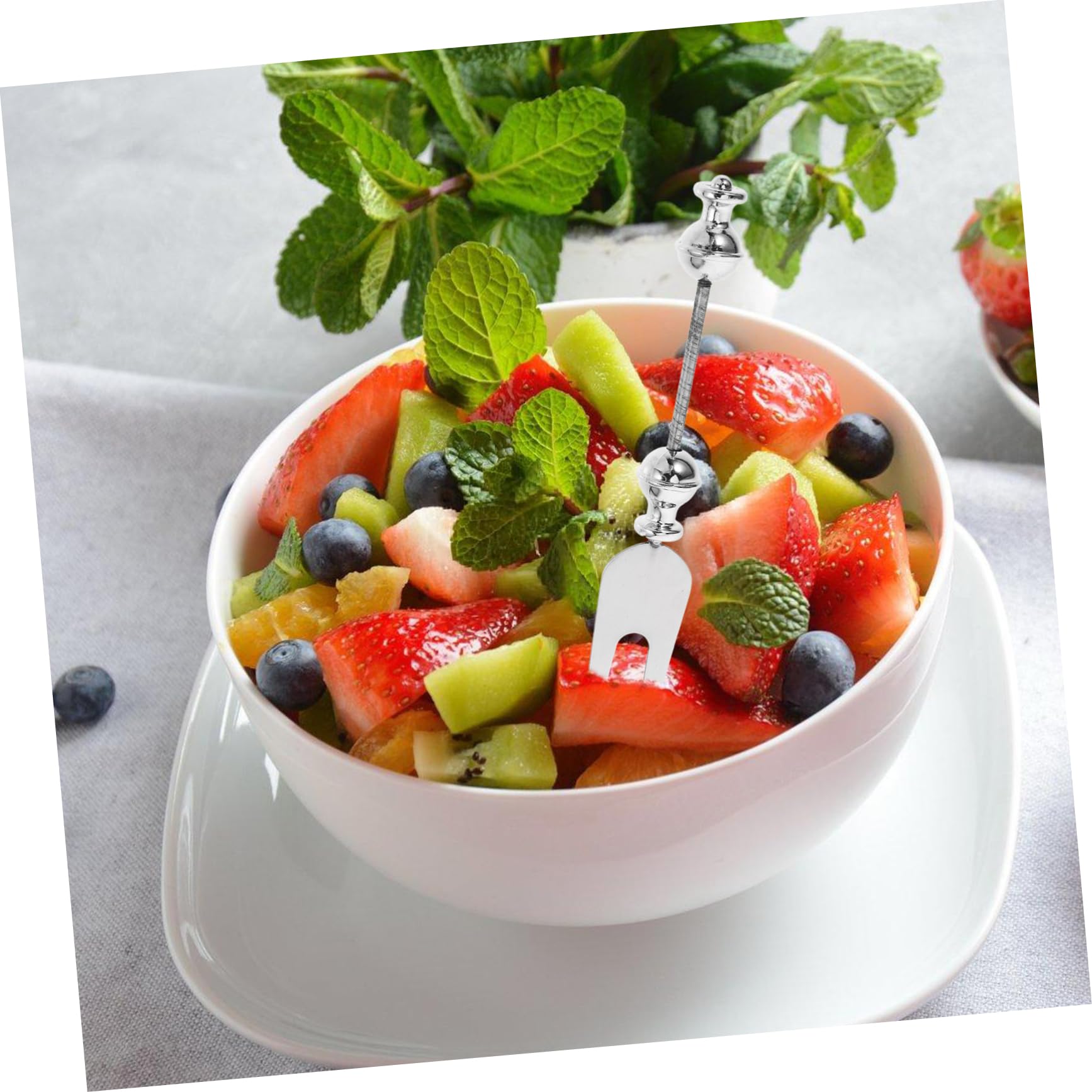 BELLIFFY Crafts Fork Elegant Mixing Fork for Fruit Tasting Unique Kitchen for Home Restaurant Use