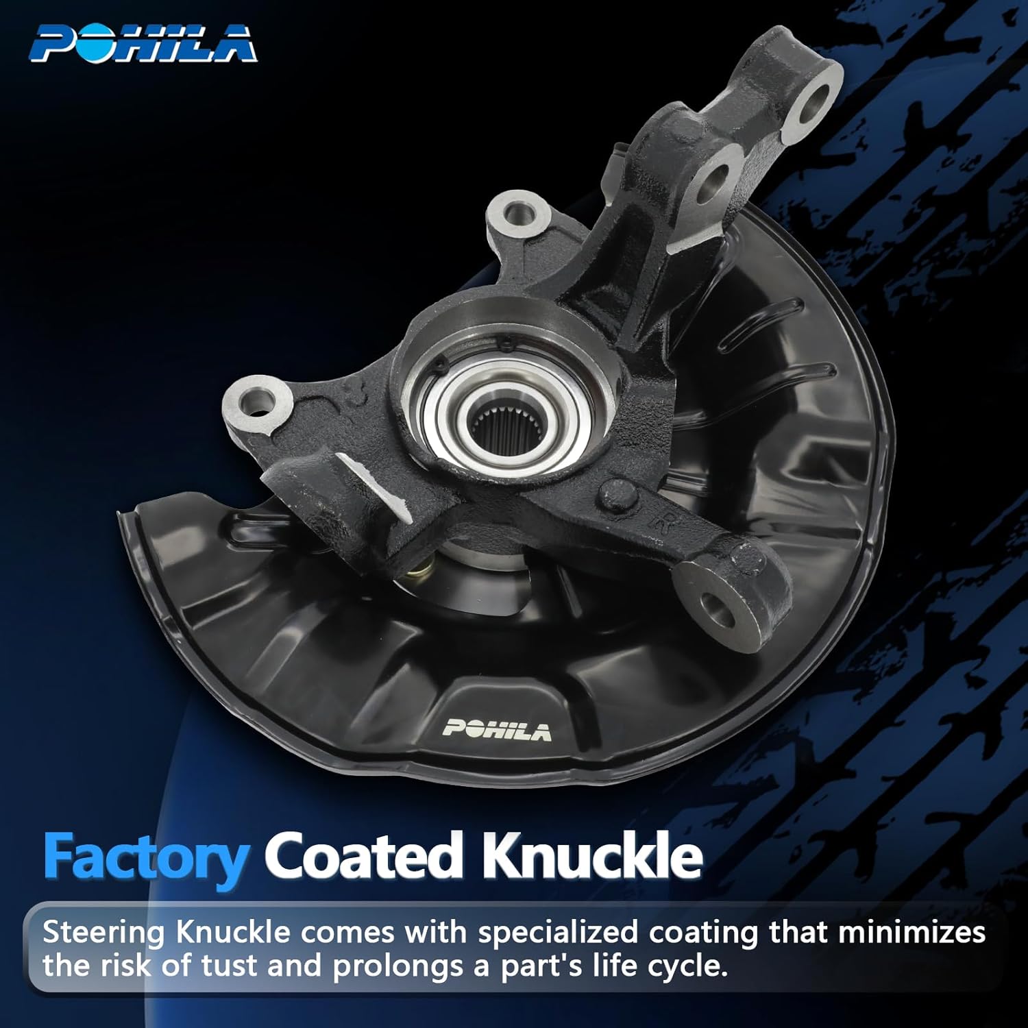 Front Right Steering Knuckle & Wheel Bearing Hub Assembly for Toyota Corolla 2014-2018, Matrix 2014, 698-476 698476, Right Passenger Side