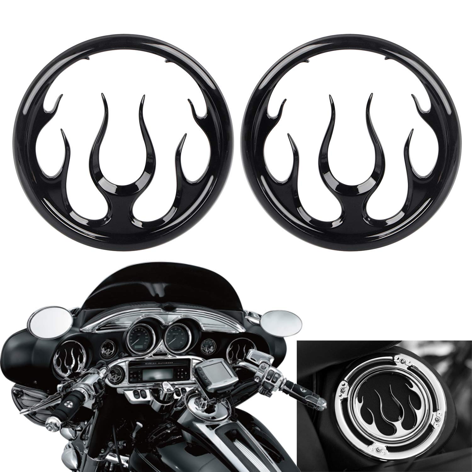 Coperture Per Griglie Altoparlanti Per Moto Adatte Per Road Glide Dal 15 In Poi