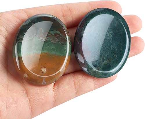 Miniatura 15 de Artistone Piedras de cristal talladas a mano para curación de chakras, piedras de palma de bolsillo para ansiedad, alivio del estrés, meditación