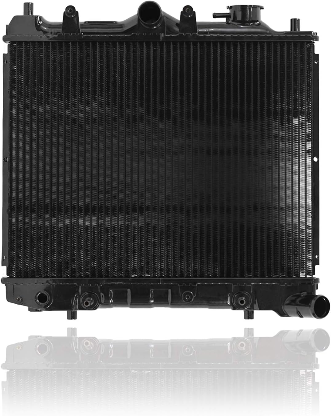Radiator - Koyorad Compatible/Replacement for 242 86-87 Mazda 323 (Without Electric Fuel Injection) Automatic Transmission 4Cy 1.6L - Plastic Tank, Copper Core, 2-Row