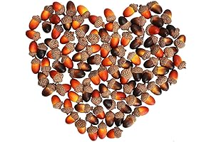 50-Piece Artificial Small Acorn Filler for Autumn Decorations