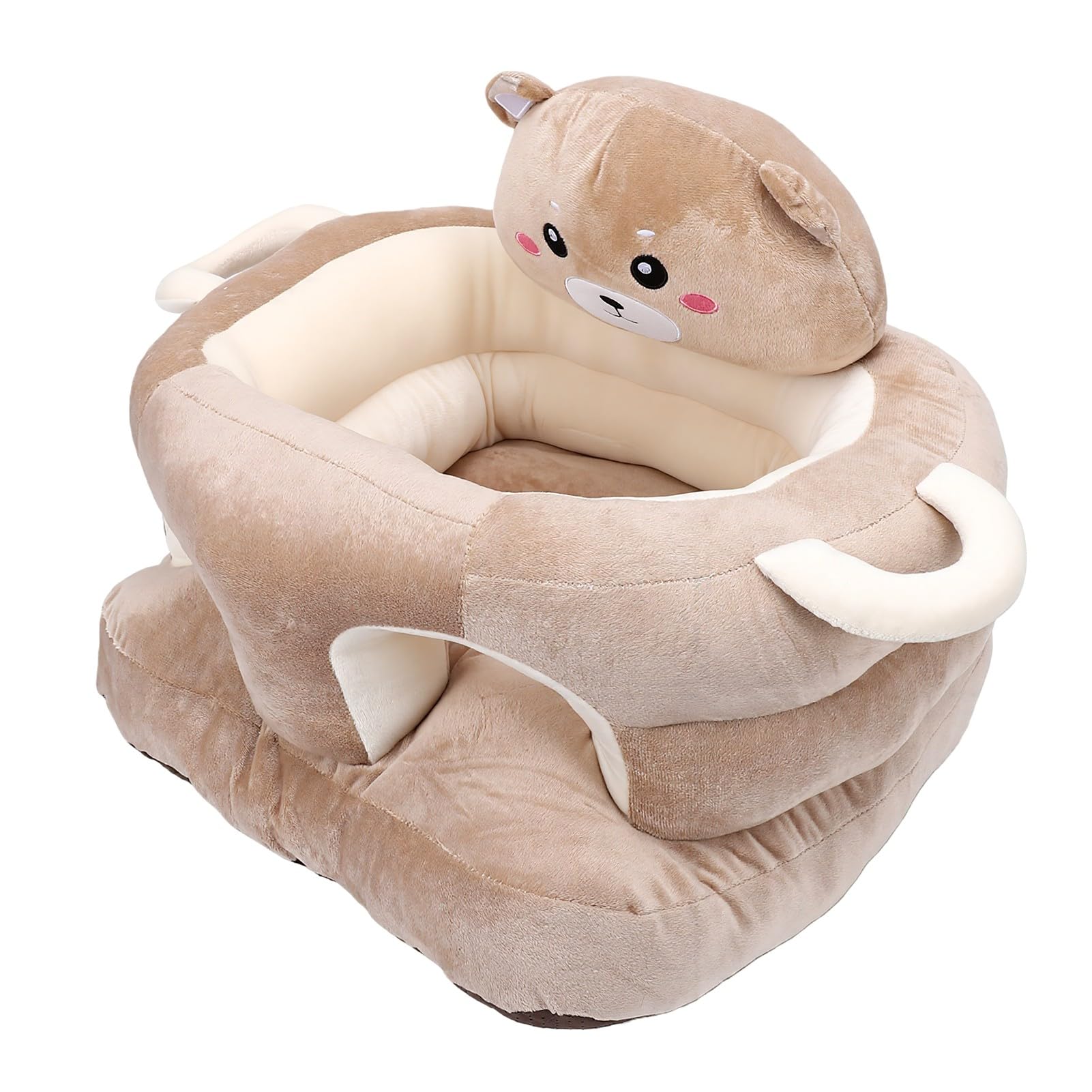 Generic Seggiolino per Bambini in Peluche, Simpatico Cartone Animato, Sedia con Supporto per la Schiena per Neonati, per Sedersi, Materiale Morbido per i più Piccoli (Orsa)