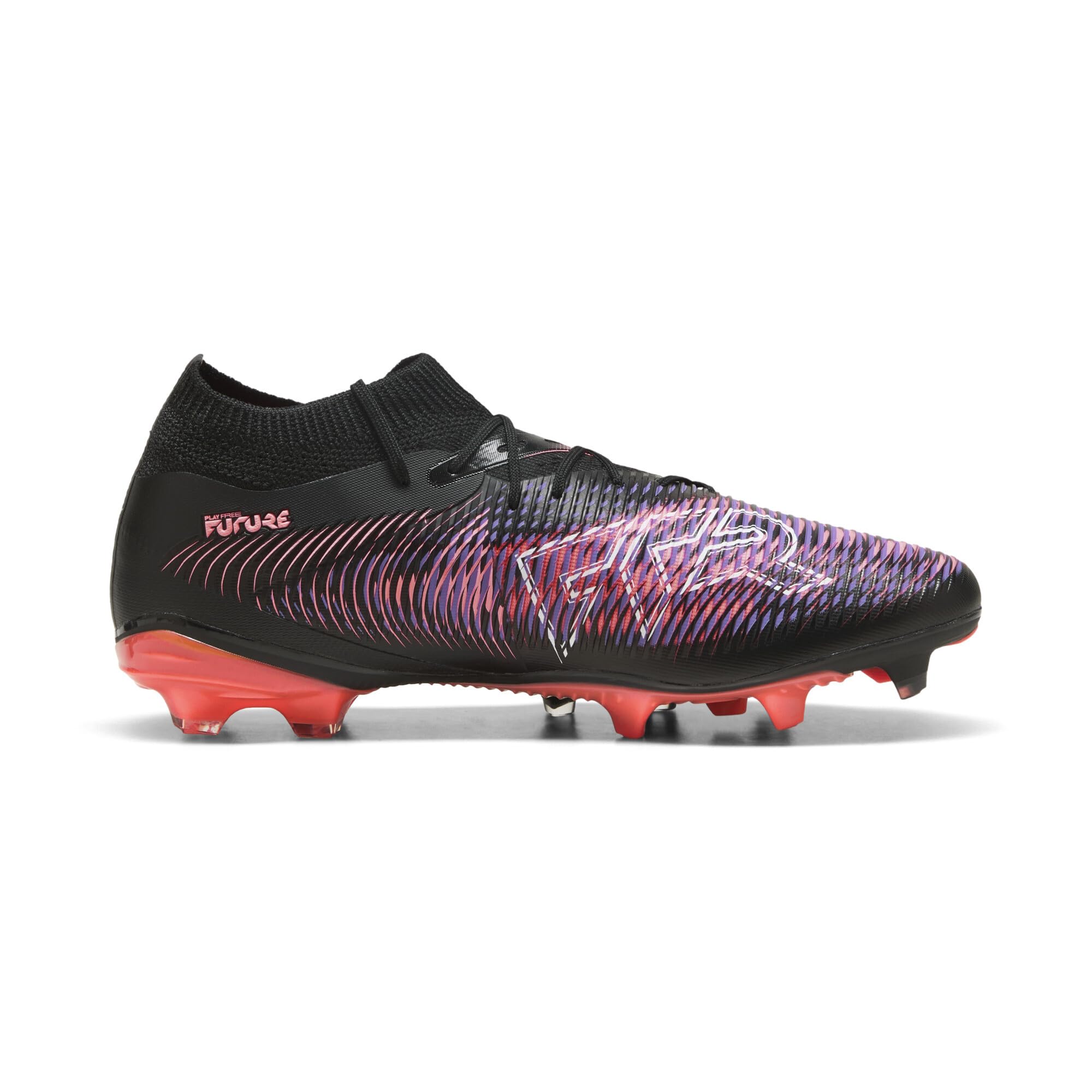 Puma - Future 8 Match FG/AG, Zapatillas de fútbol Unisexo, Puma Black-Puma White-Glowing Red,