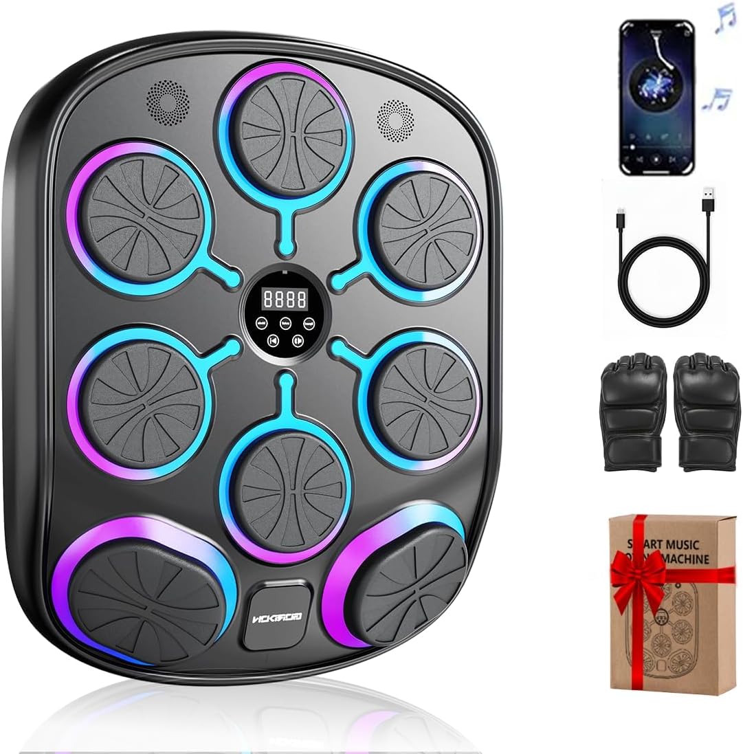 2025 Upgraded Version Smart Music Boxing Machine for Adults Kids, Music Punching Machine, Boxing Machine Wall Mounted Music