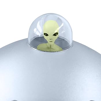 謎の物体 Amazon | Off the Wall Toys Alien Glow-in-the-Dark UFO Space
