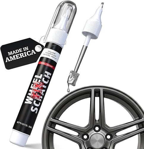 Miniatura 13 de Wheel Scratch Fix® Pintura de Retoque Negro Mate para Autos - Kit de Reparación DIY de Llantas de Aleación, Removedor de Raspones de Bordillo