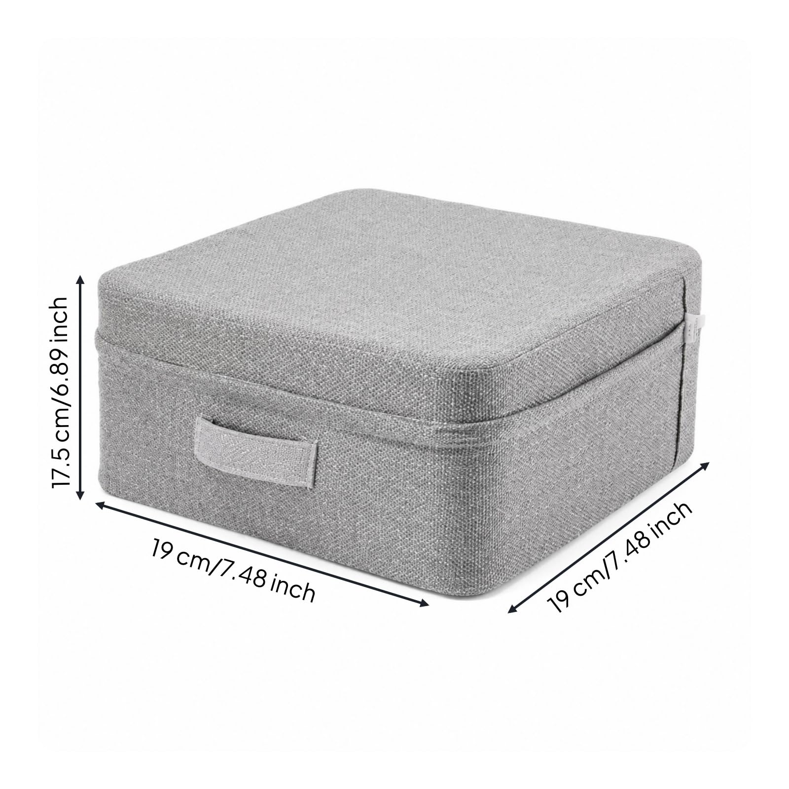 Tappetino Allenamento Bambini Cuscino Equilibrio Sostegno Ammortizzante Maniglia Trasporto Fodera Tessile in Perle di Cotone Adatto per Palestra Domestica Studio 19x19x17.5cm