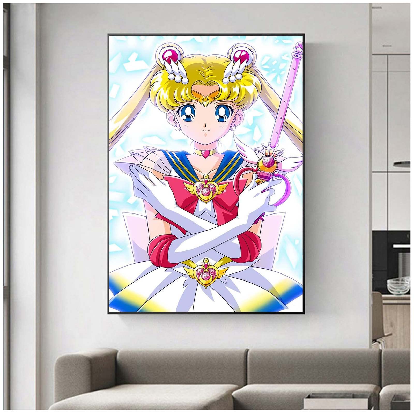 セーラームーン イラスト ウォールアート『未開封品』 Amazon｜セーラームーンポスターと壁アートキャンバス画像印刷現代の家