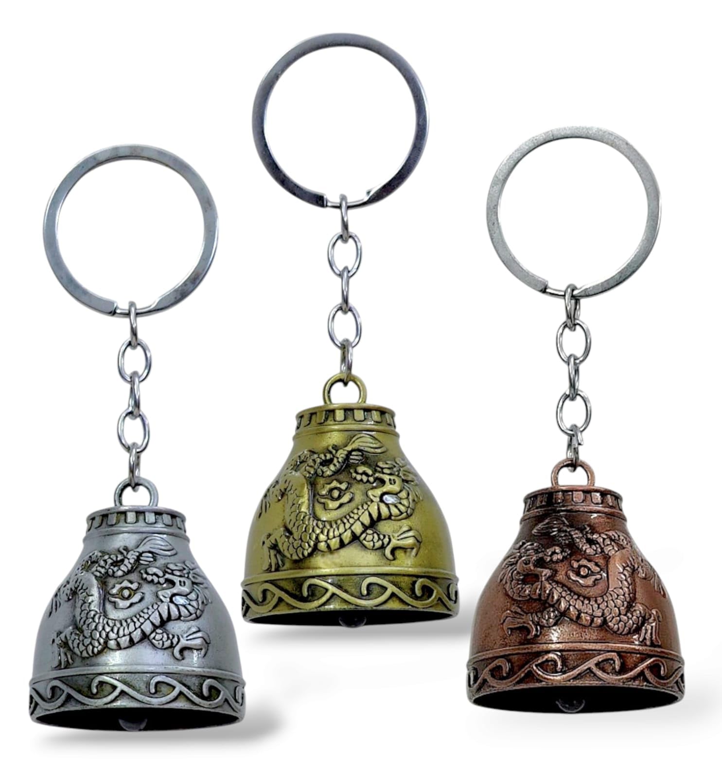 TERA 13 Keyrings & Keychains, Guardian Bell Keychain Tibetan Key Chain Good Luck Key Chain, Bike Car Keychain, Bags And Backpacks Keyring, Gift Keyring For Men, Women, Birthday Gifts