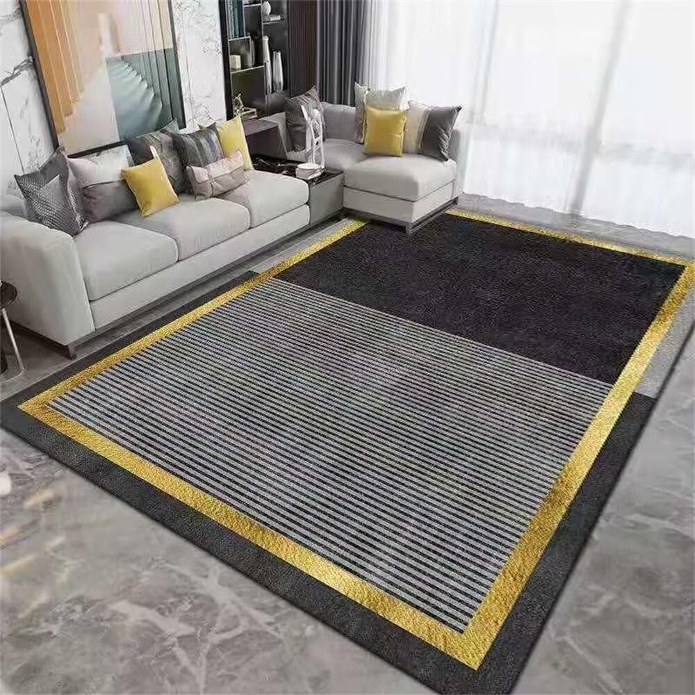 Tapis decoration chambre ado gris 120X160CM pour un sol protégé