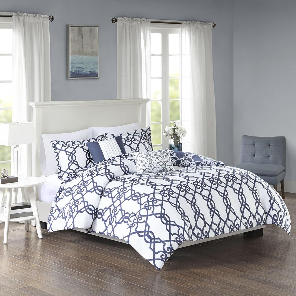 Best Cyber Monday 🔥 510 DESIGN Neptune 5 Piece Reversible Print Comforter Set Dark Navy Full/Queen Up To 40% OFF 510 DESIGN Neptune 5 Piece Reversible Print Comforter Set Dark Navy Full/Queen