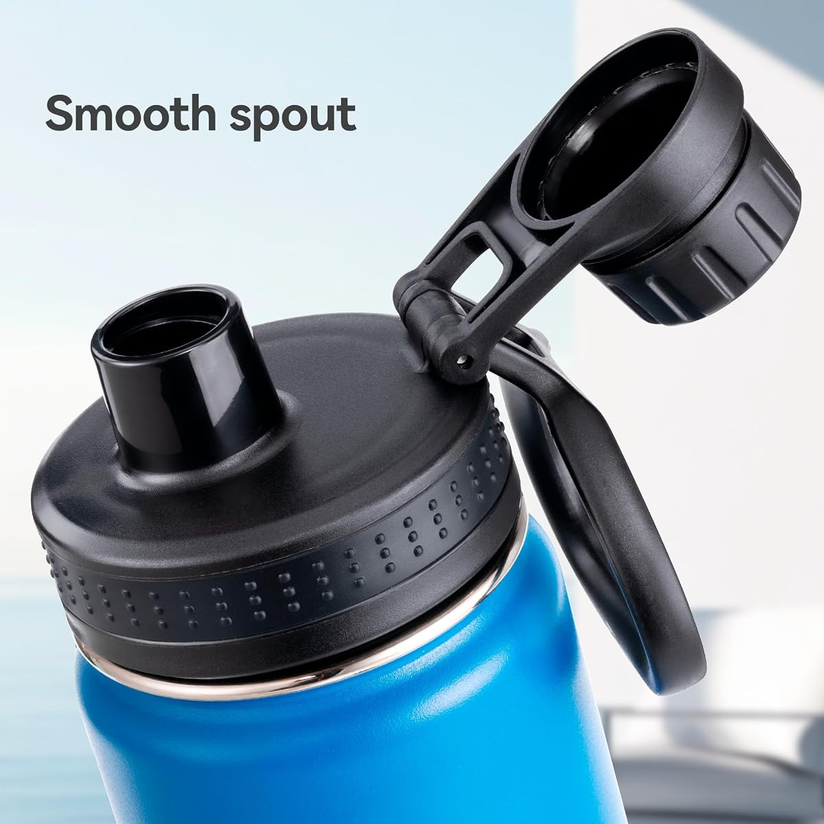 Takeya Actives Insulated Stainless Steel Water Bottle with Spout Lid view 2
