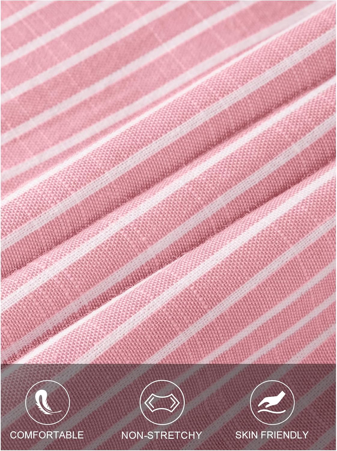 MEROKEETY Women's 2025 Fall 3/4 Sleeve Shirt Dress Casual Button Down Shift Pleated Midi Dresses with Pockets - Image 5