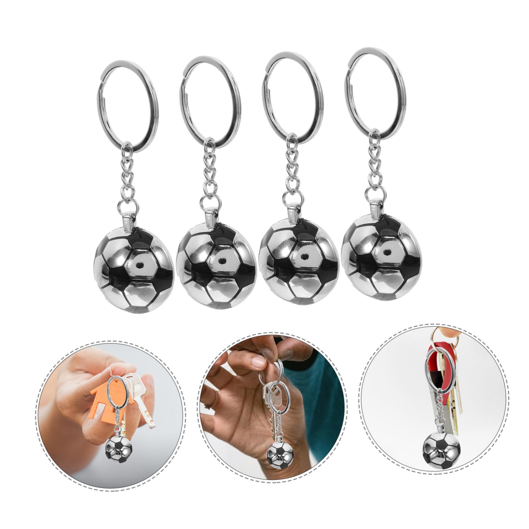 Abaodam 16 Pz Portachiavi Di Calcio Portachiavi Per Giochi Sportivi Pallone Da Calcio Sportivi Souvenir Della Partita Di io Sportivo