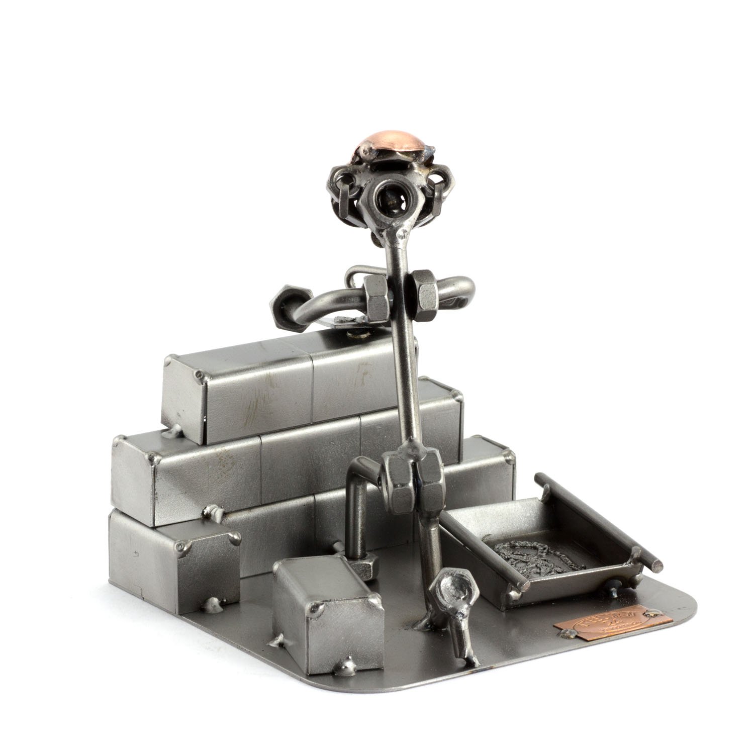 Steelman24 I Albañil con Grabado Personal I Made in Germany I Idea para Regalo