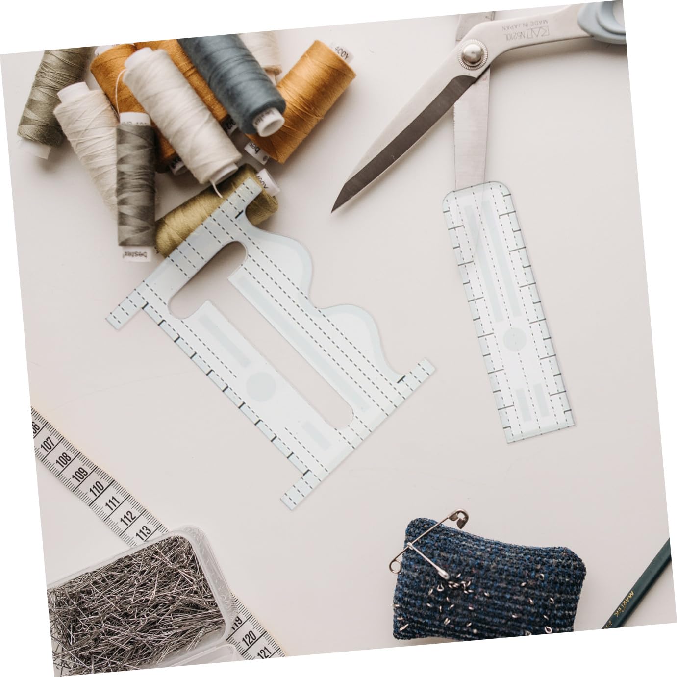 Righello Patchwork Fai da Te in Acrilico, 9 Pezzi, Set | Template per Cucito e Trapuntatura, Accessori Pratici per Lavorazioni Diy, Formato Multiplo