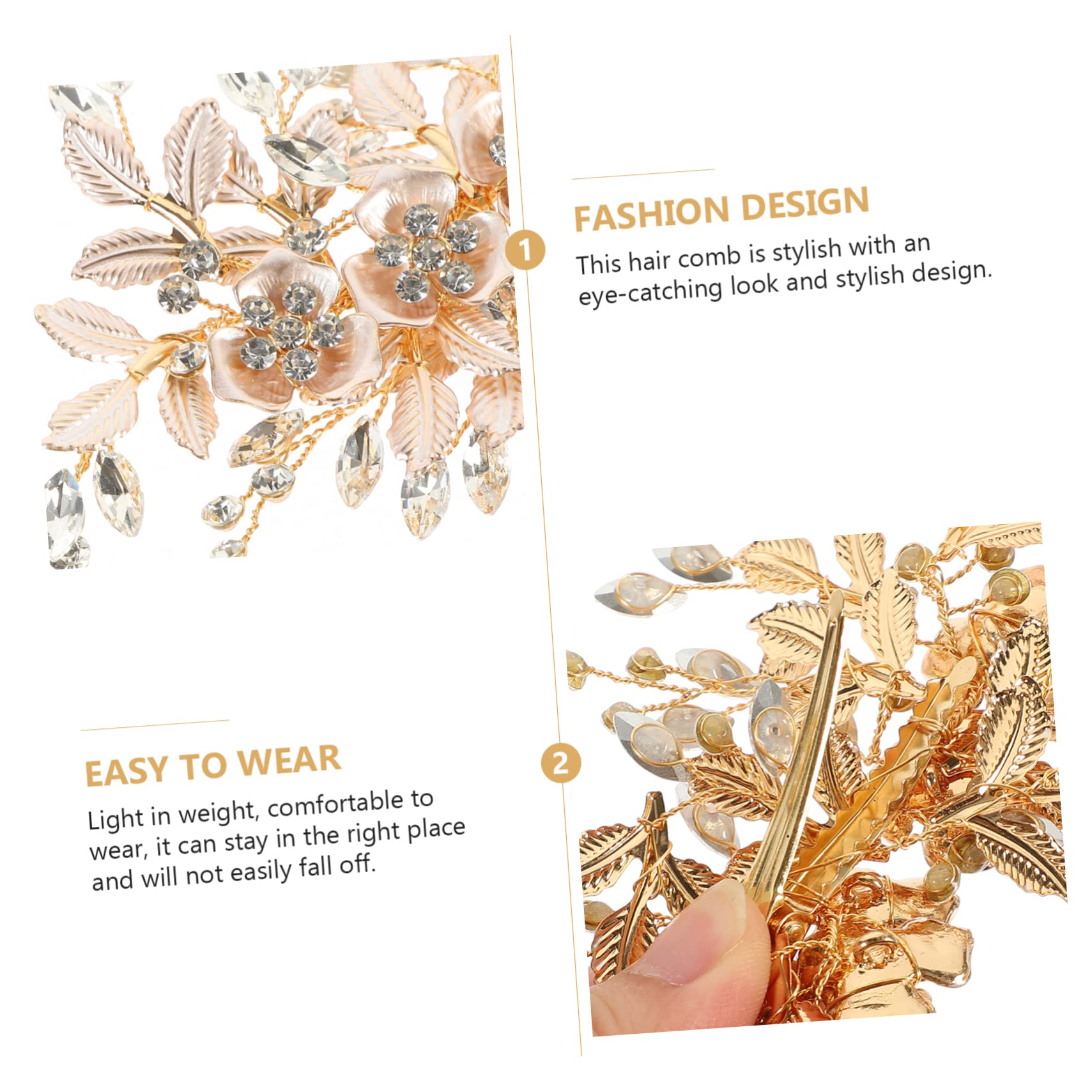 Abaodam 3sätze Brautschmuck Teiliges Mit Perlen-haarspangen Und Haarnadeln Für Hochzeiten Einzigartige Blumen-haarklammern Für Bräute Und Brautjungfern Eleganter Kopfschmuck Für