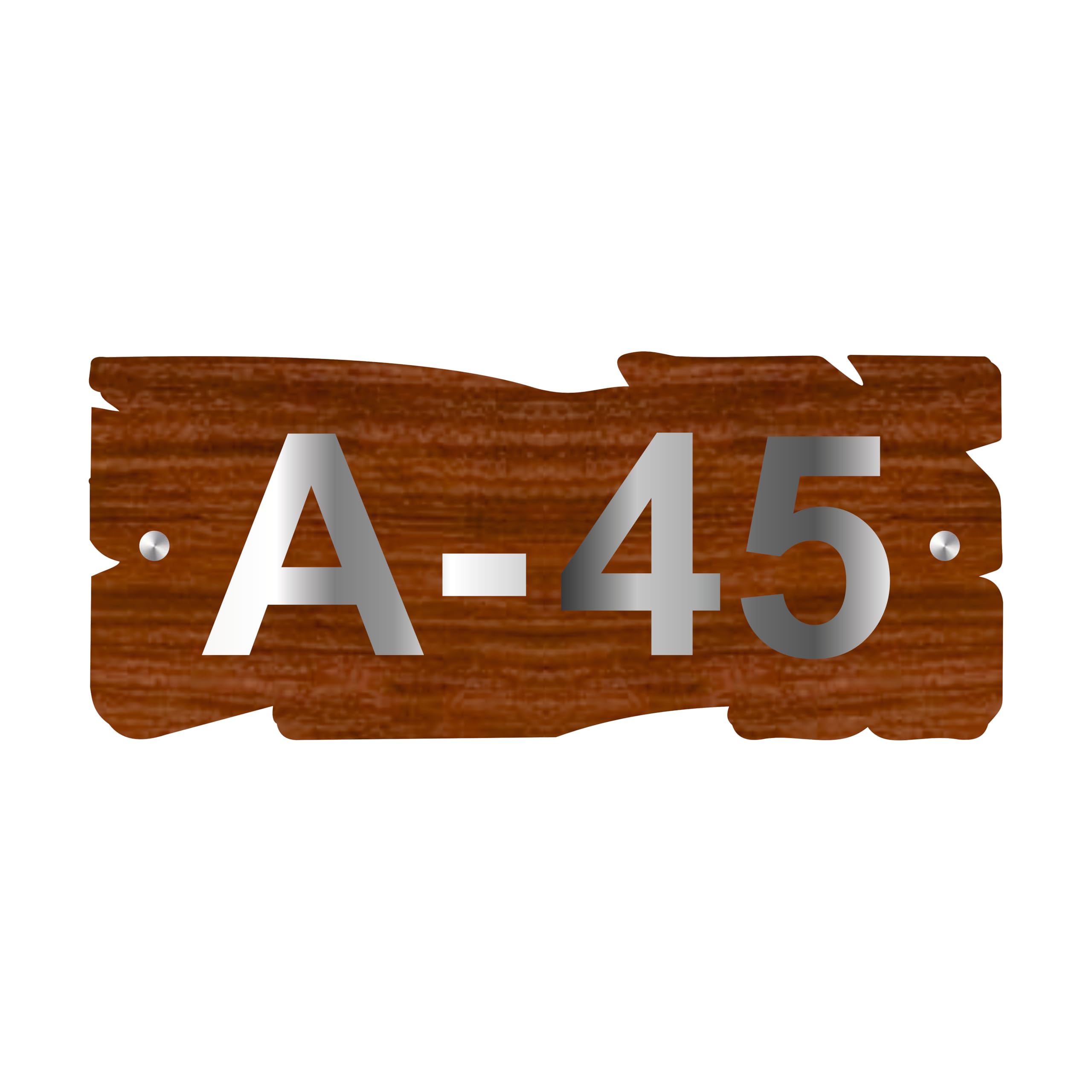 PEAK PLATE® Flat Door Number Plate For Home Entrance | Flat Number Plate For Apartment | Door Label | Villa Number Plate | Customized Persionalized Name plate Size 7 x 3 In-image-29