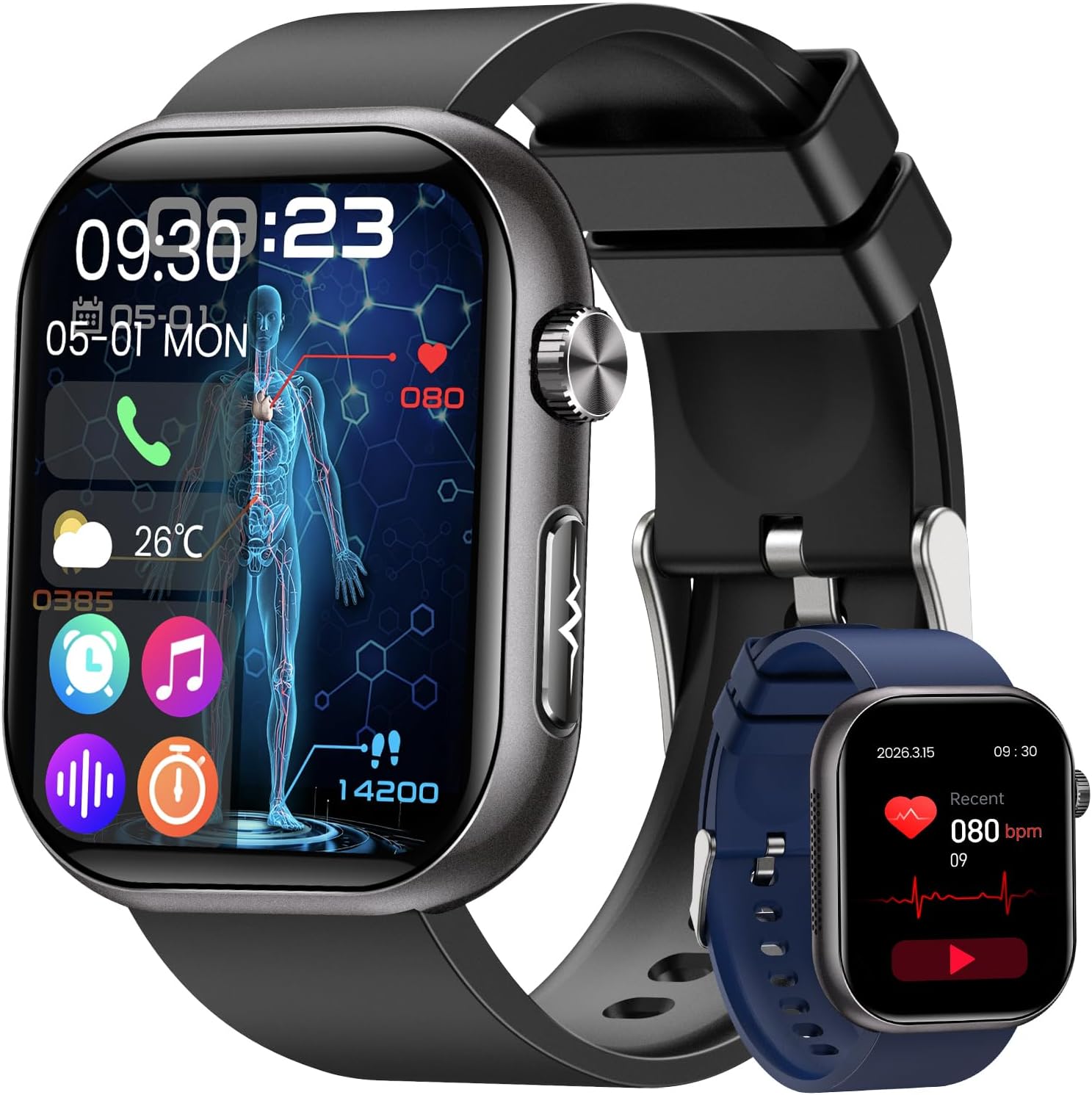 1.96″ HD AMOLED Smart Watch...