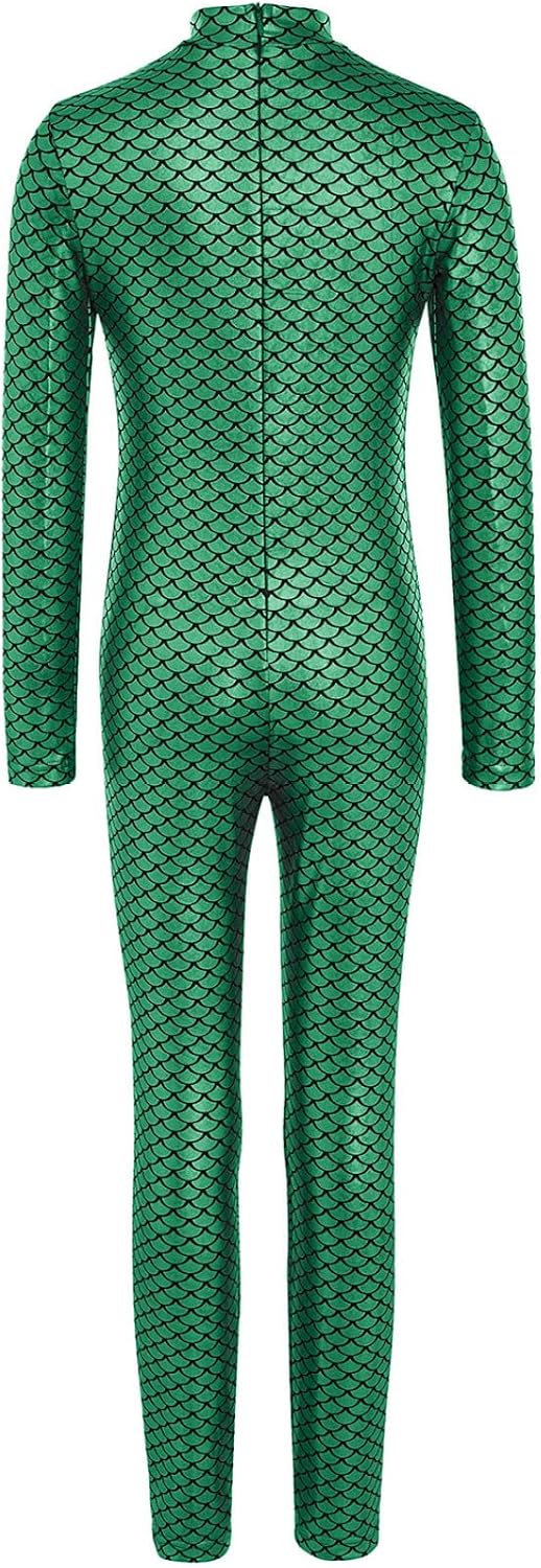 JEYPINMI Girls Ballet Dance Gymnastics Leotard Shiny Unitard Acrobatics Costume Skating Bodysuit Full Length Jumpsuit