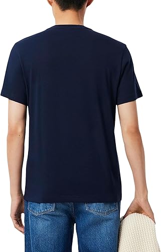 Miniatura 3 de Lacoste Men's Crew Neck Short Sleeve Regular Fit Stiped T-Shirt