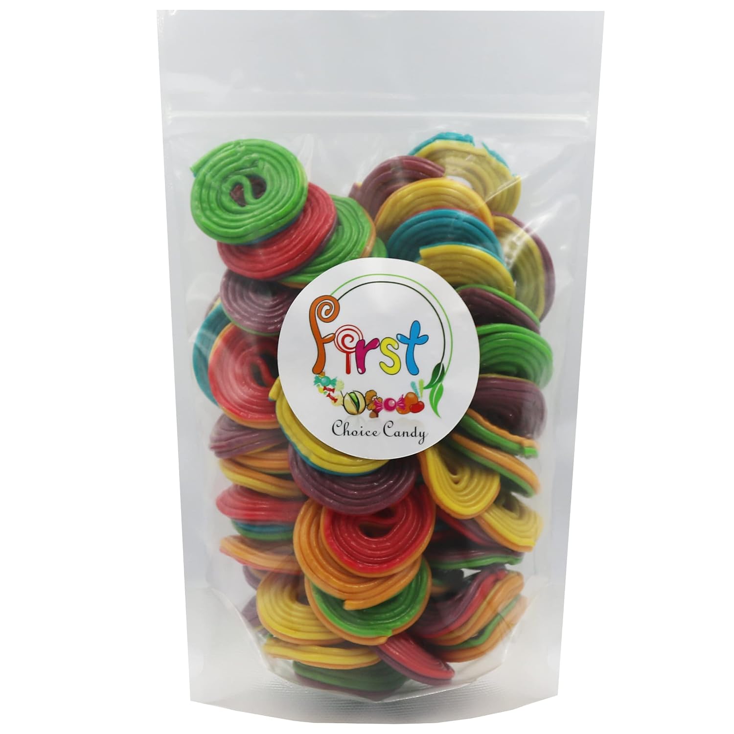 FirstChoiceCandy Licorice Wheels Candy (Two Faced Rainbow, 2 Pound)