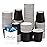 Prgery 100 Pack 3 oz Paper Cups, Bathroom Moushwash Cups, Disposable Cups, Small Snack Cups for Water, Juice,Candy Ideal for Halloween Party Bathroom and Office (Black)