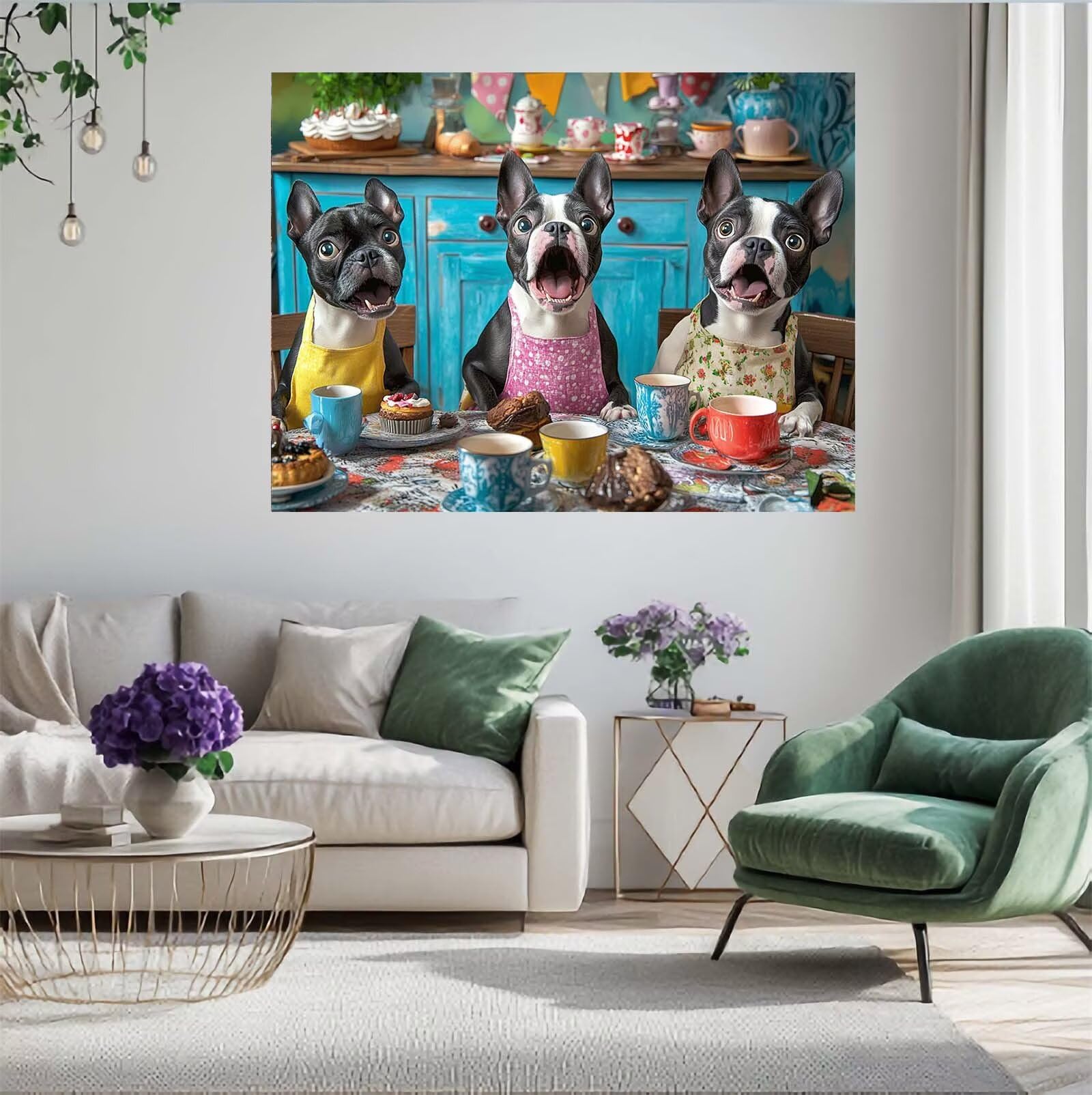 Puzzle z psem, 6000 elementów, puzzle kuchenne, dla dorosłych, z pudełkiem na prezent, "zrób to sam", duże drewniane puzzle dla dorosłych, gra zręcznościowa dla całej rodziny, prezenty dla kobiet, 105