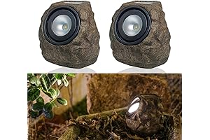 2 Pack Solar Rock Outdoor Waterproof Lights with Bright LED: Brighten up Your Outdoor Oasis