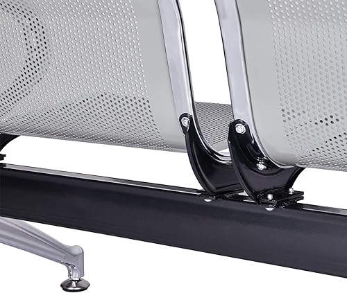 Miniatura 9 de Sillas de recepción para sala de espera, sillas de recepción de aeropuerto con brazos, sillas de invitados de oficina para banco, hospital, mercado