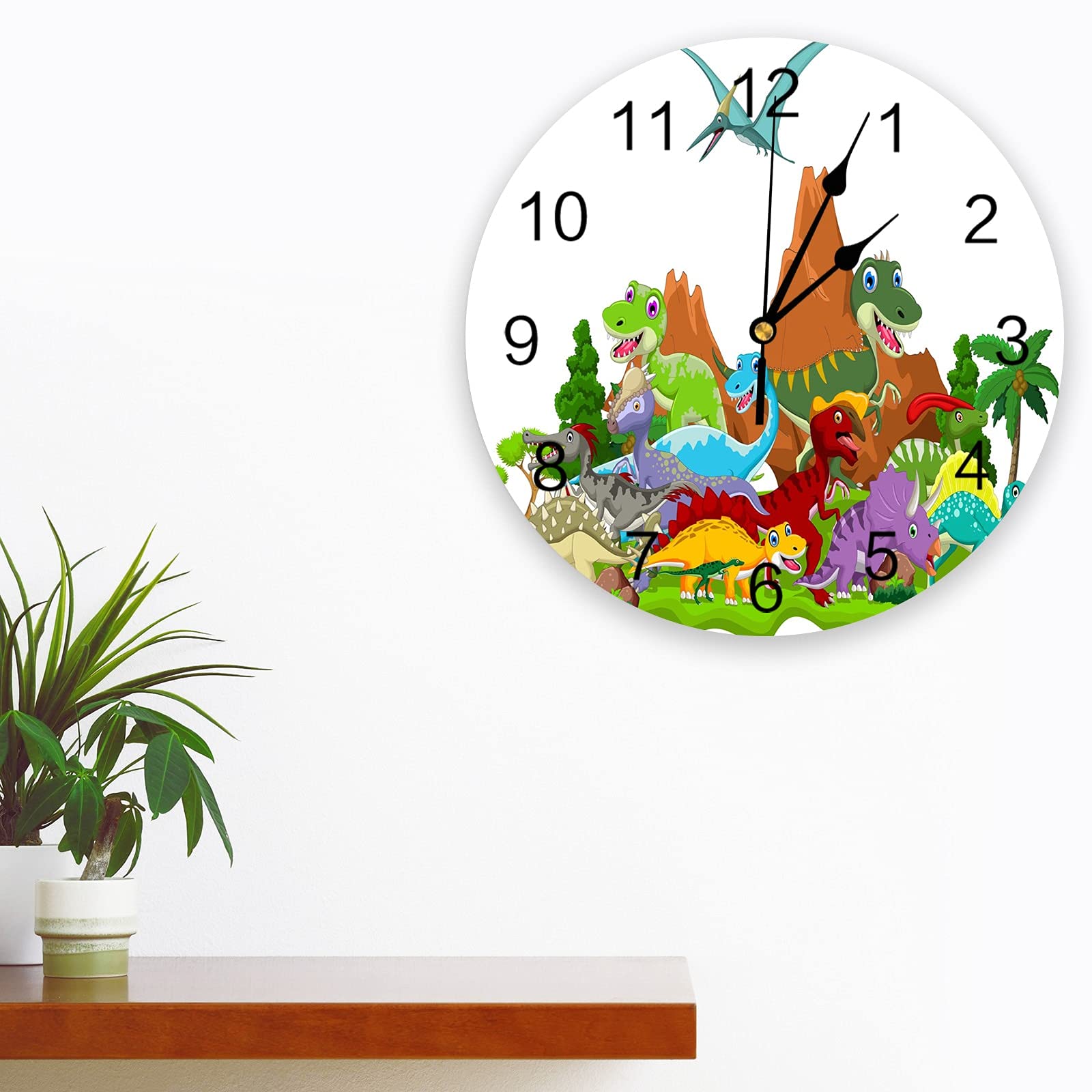 ELD Wanduhren Schwarz-Weiß-Bambus-Wanduhr Wohnkultur Stille Wanduhr Modernes Design Wohnzimmer Dekor Wand Digitaluhr Ostertag Geschenk Freunde Geschenk Uhren