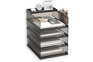 5 Tier Vertical Desktop Organizer Letter Trays