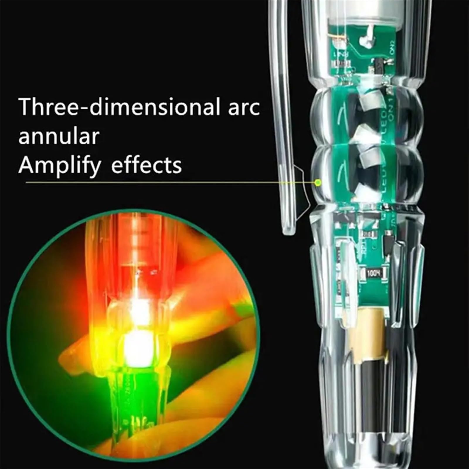 Spannungsprüfer, 10 Stücke Induktion Test Stift Schraubendreher Sonde Licht Spannung Tester AC/DC 12-240V Draht Detektor,Autoelektrikwerkzeug
